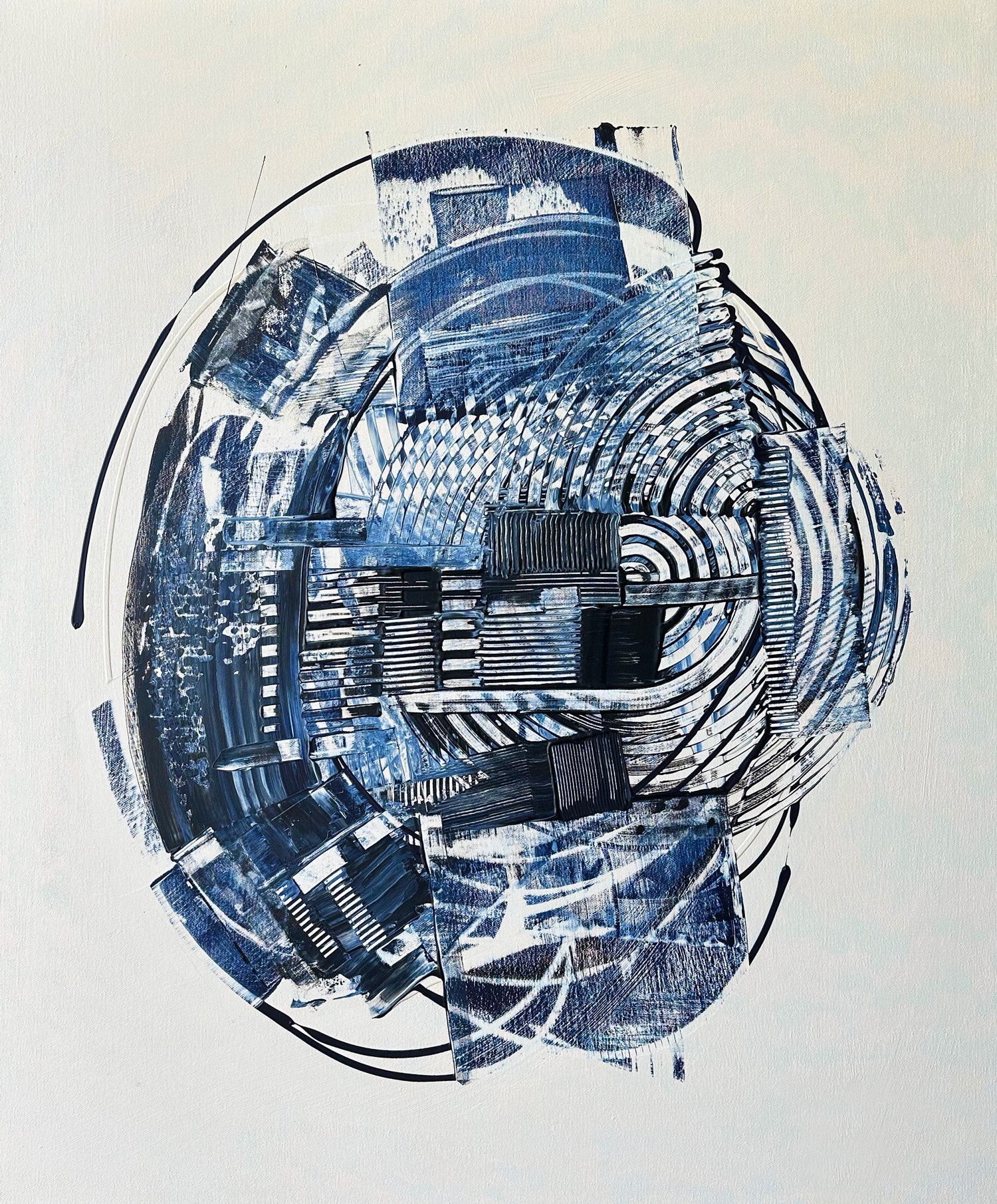 Access Your Memories, peinture abstraite, Acrylique sur toile de lin, 120 × 100 cm, 2021, Jean Marc Larhantec