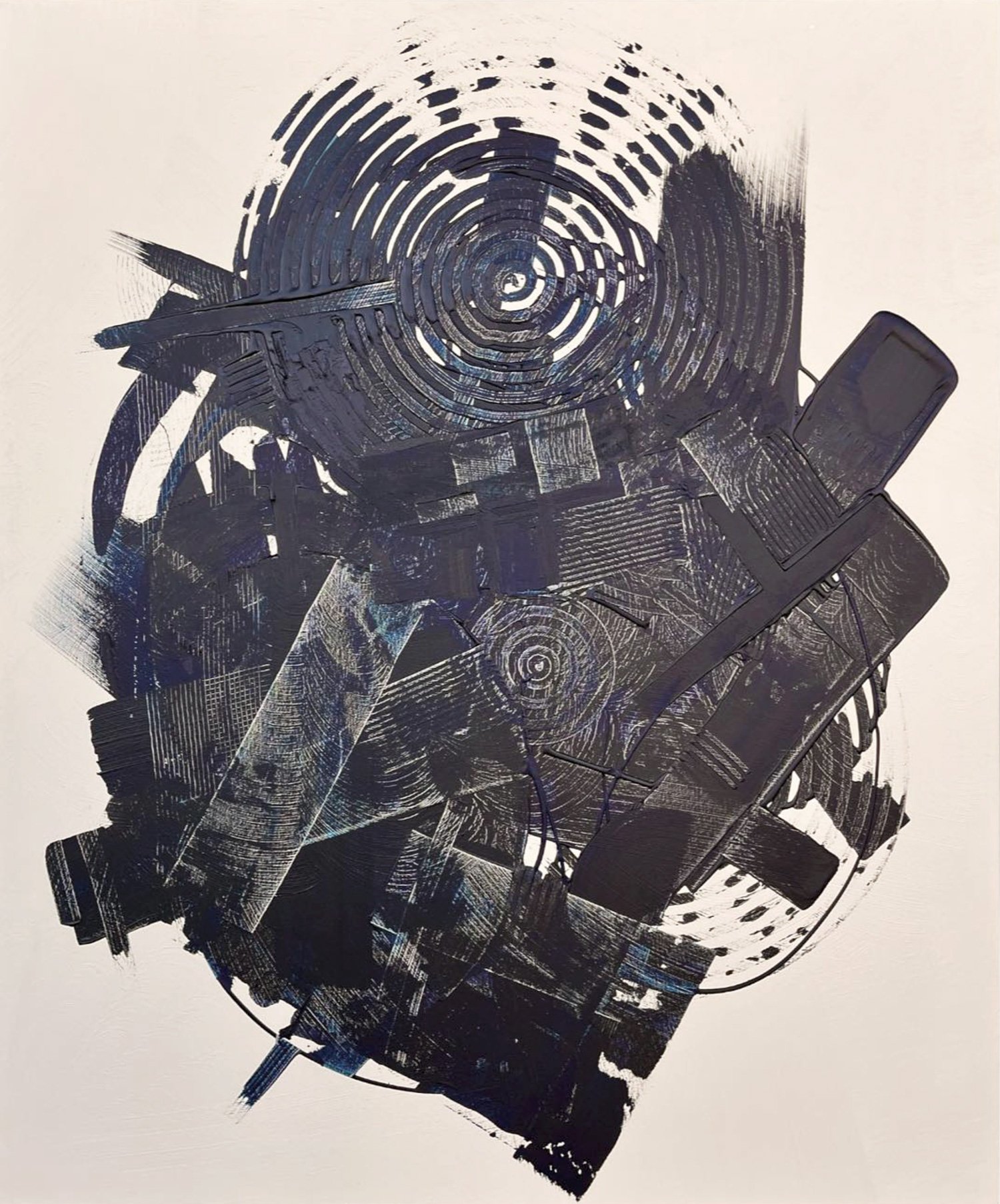 Do You Know Pavement ?, peinture abstraite, Acrylique sur toile de lin, 120 × 100 cm, 2020, Jean Marc Larhantec