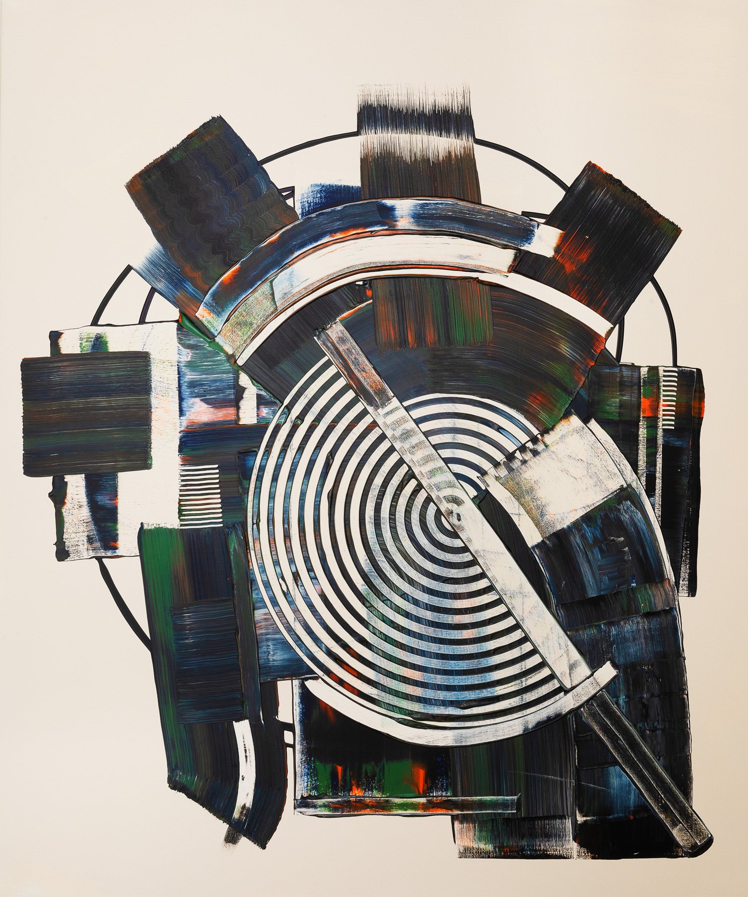 Hedonism, peinture abstraite, Acrylique sur toile de lin, 120 × 100 cm, 2026, Jean Marc Larhantec