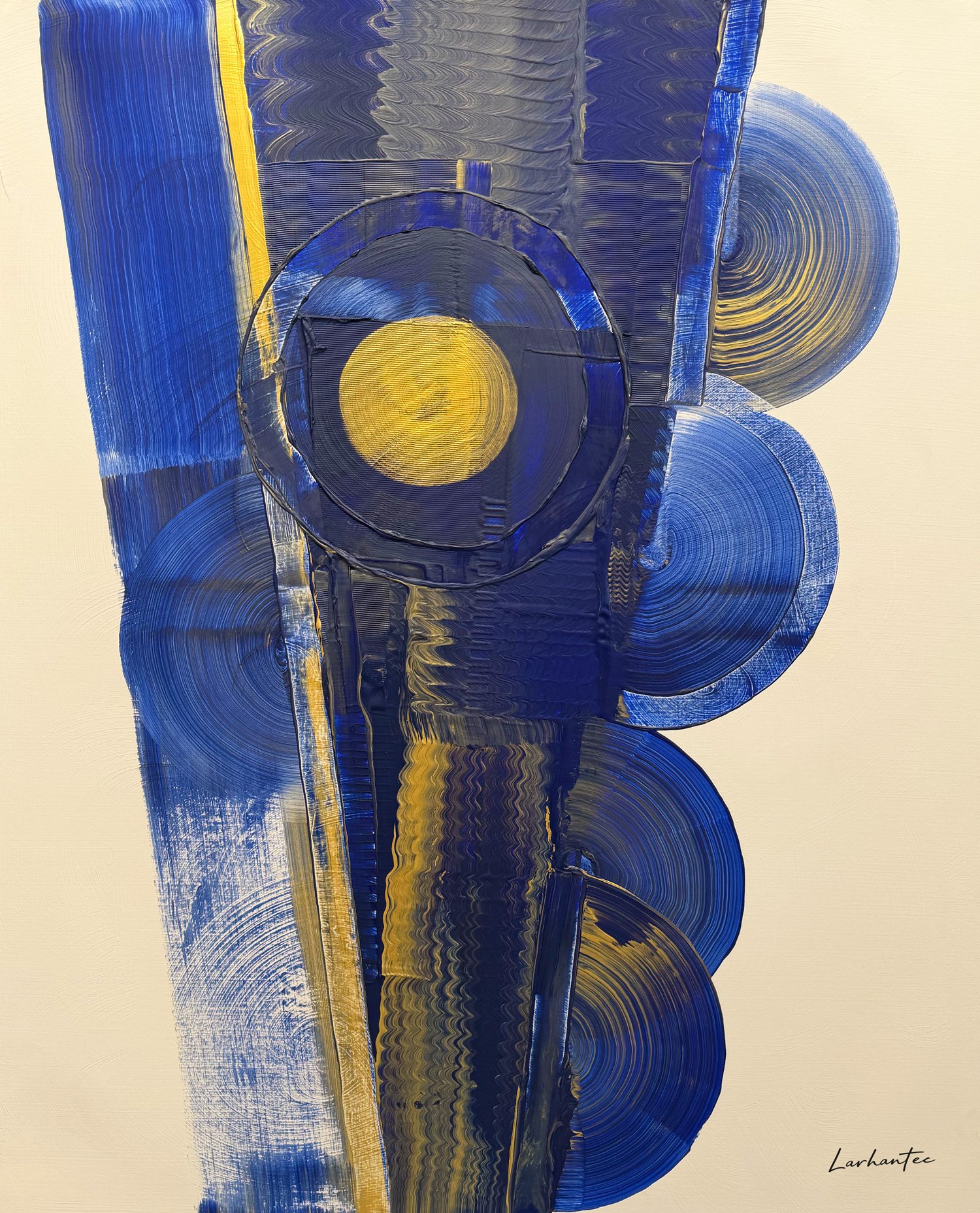 I Can Imagine, peinture abstraite, Acrylique sur toile de lin, 146 × 114 cm, 2026, Jean Marc Larhantec