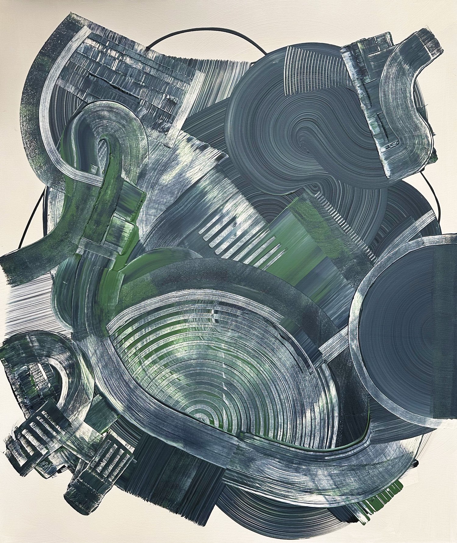 I Wanna Dance, peinture abstraite, Acrylique sur toile de lin, 120 × 100 cm, 2026, Jean Marc Larhantec