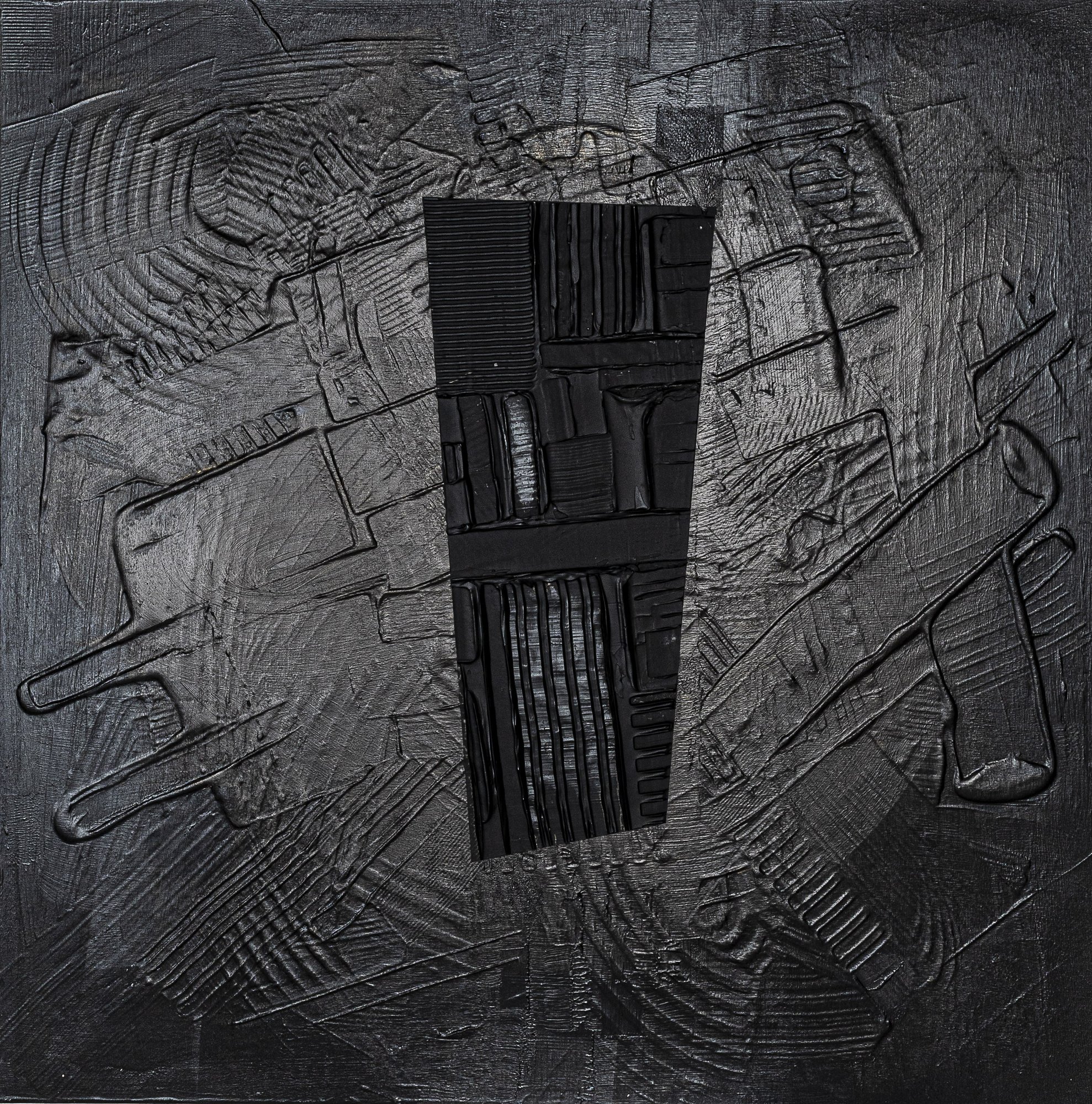 Nothing Else Matters, peinture abstraite, Acrylique et médiums sur toile de lin, 100 × 100 cm, 2023, Jean Marc Larhantec