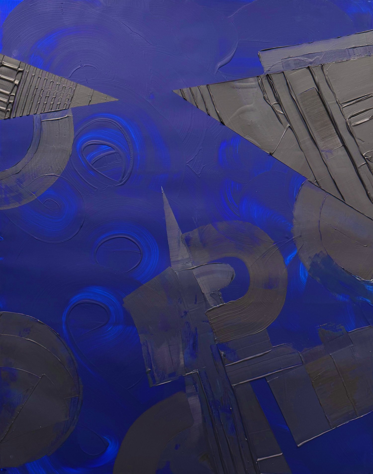 Pulse Vector, peinture abstraite, Acrylique sur toile de lin, 146 × 114 cm, 2026, Jean Marc Larhantec
