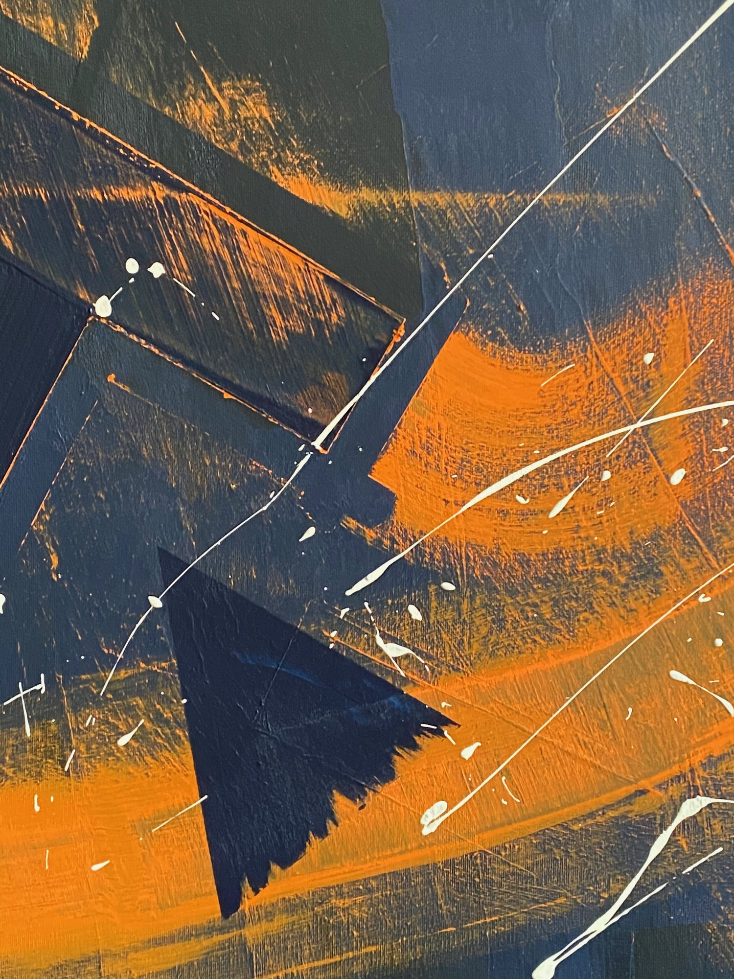 Starman, peinture abstraite, Acrylique et médiums sur toile de lin, 100 x 100 cm, 2019, Jean Marc Larhantec