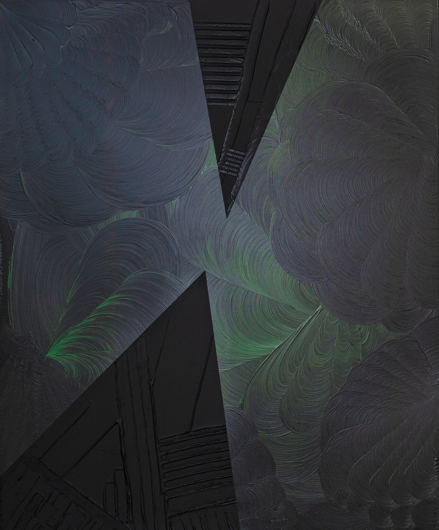 Touchpoint, peinture abstraite, Acrylique et médiums sur toile de lin, 120 × 100 cm, 2023, Jean Marc Larhantec