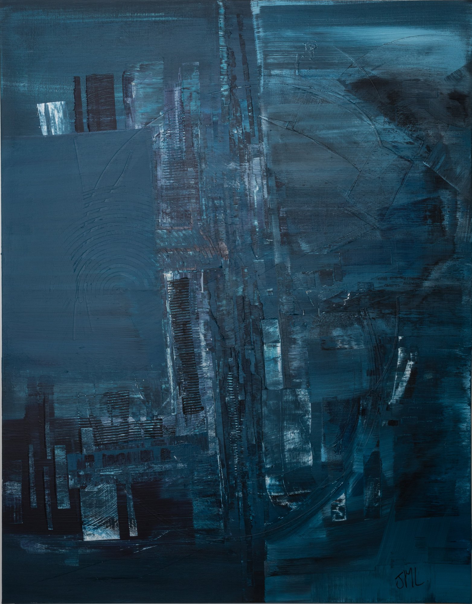 YS, peinture abstraite, Acrylique sur toile de lin, 146 × 114 cm, 2024, Jean Marc Larhantec