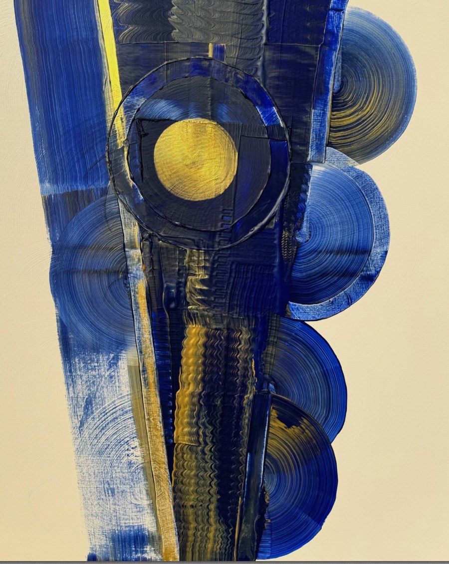 I Can Imagine, peinture abstraite, Acrylique sur toile de lin, 146 × 114, 2026, Jean Marc Larhantec
