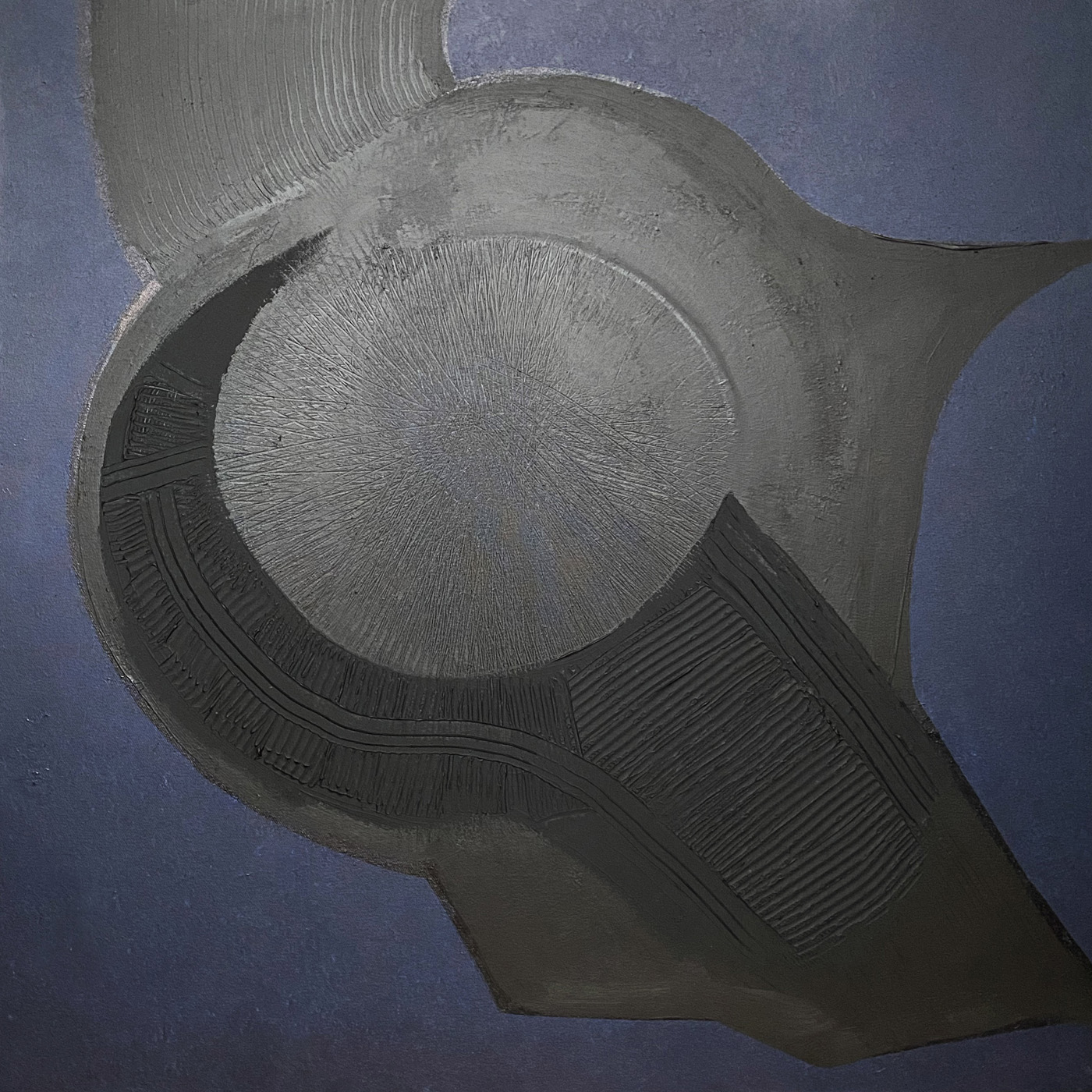 Bird, peinture abstraite, Acrylique et médium sur toile de lin, 120 x 100 cm, 2021, Jean Marc Larhantec