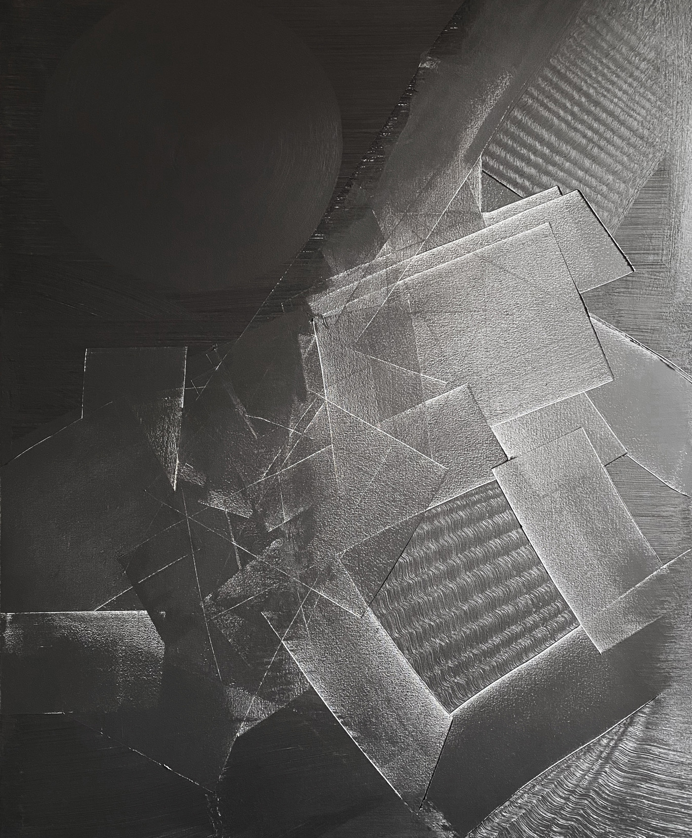 Moon Chaser, peinture abstraite, Acrylique sur toile de lin, 120 x 100 cm, 2022, Jean Marc Larhantec