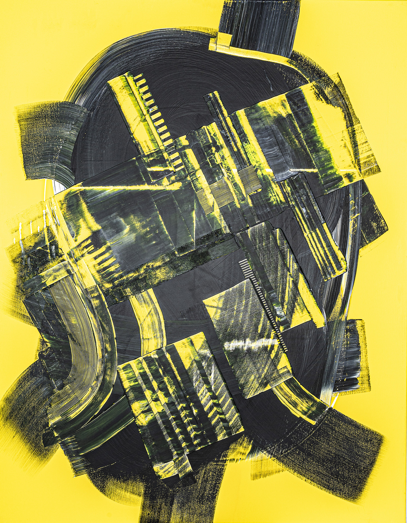 Babylon, peinture abstraite, Acrylique sur toile de lin, 146 x 114 cm, 2023, Jean Marc Larhantec