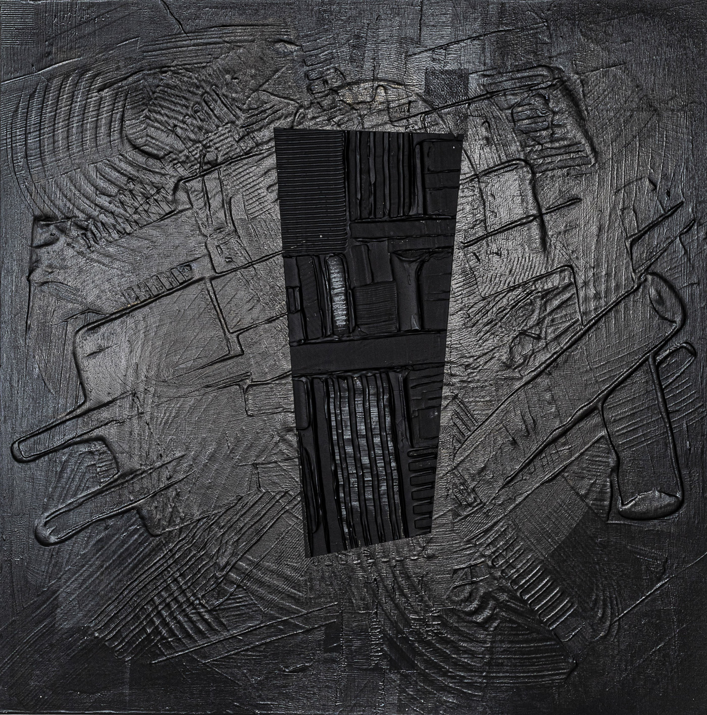 Nothing Else Matters, peinture abstraite, Acrylique et médiums sur toile de lin, 100 x 100 cm, 2023, Jean Marc Larhantec