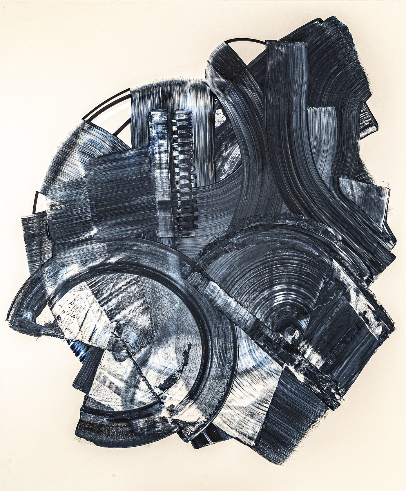 Double Face, peinture abstraite, Acrylique sur toile de lin, 120 x 100 cm, 2023, Jean Marc Larhantec