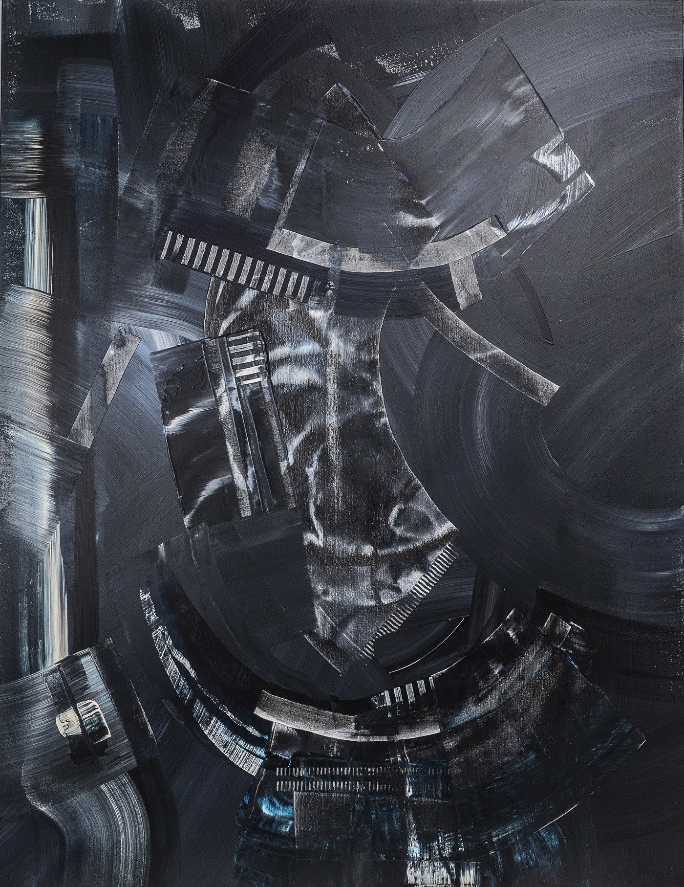 Drifting, peinture abstraite, Acrylique sur toile de lin, 146 x 114 cm, 2026, Jean Marc Larhantec