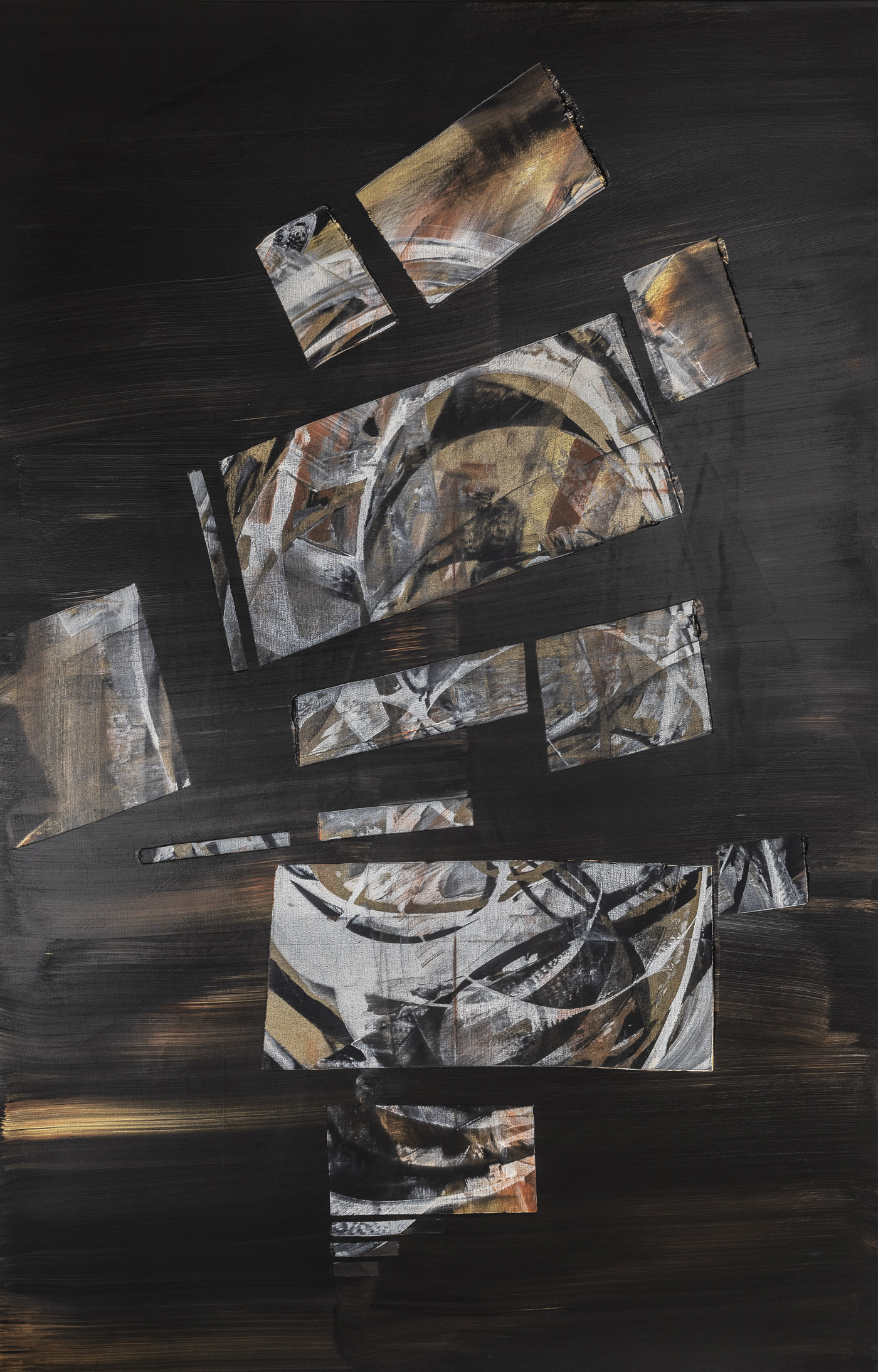 Soul Windows, peinture abstraite, Acrylique sur toile de lin, 200 x 120cm, 2026, Jean Marc Larhantec