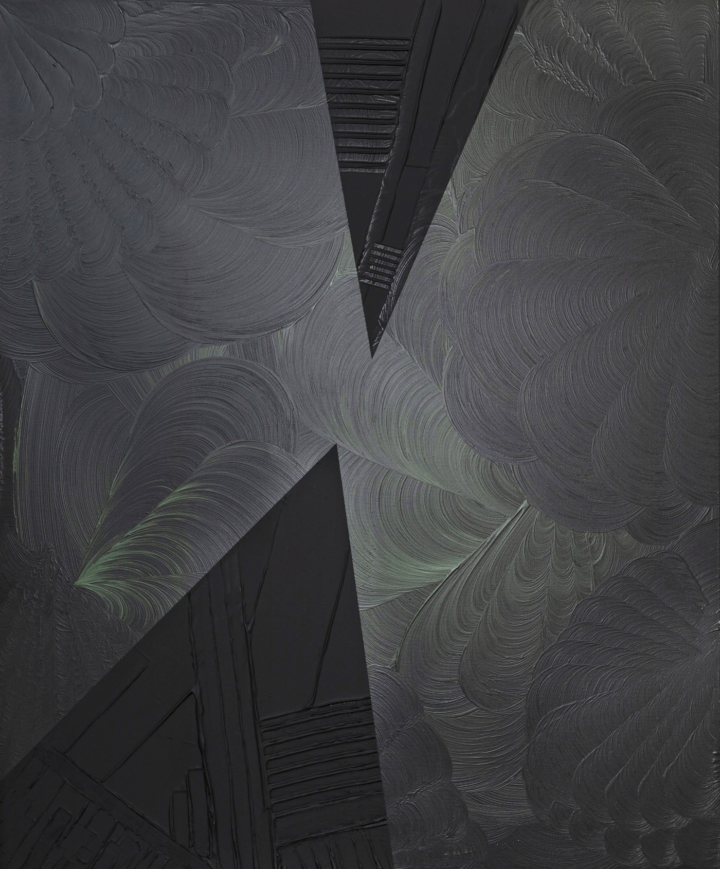 Touchpoint, peinture abstraite, Acrylique et médiums sur toile de lin, 120 x 100 cm, 2023, Jean Marc Larhantec