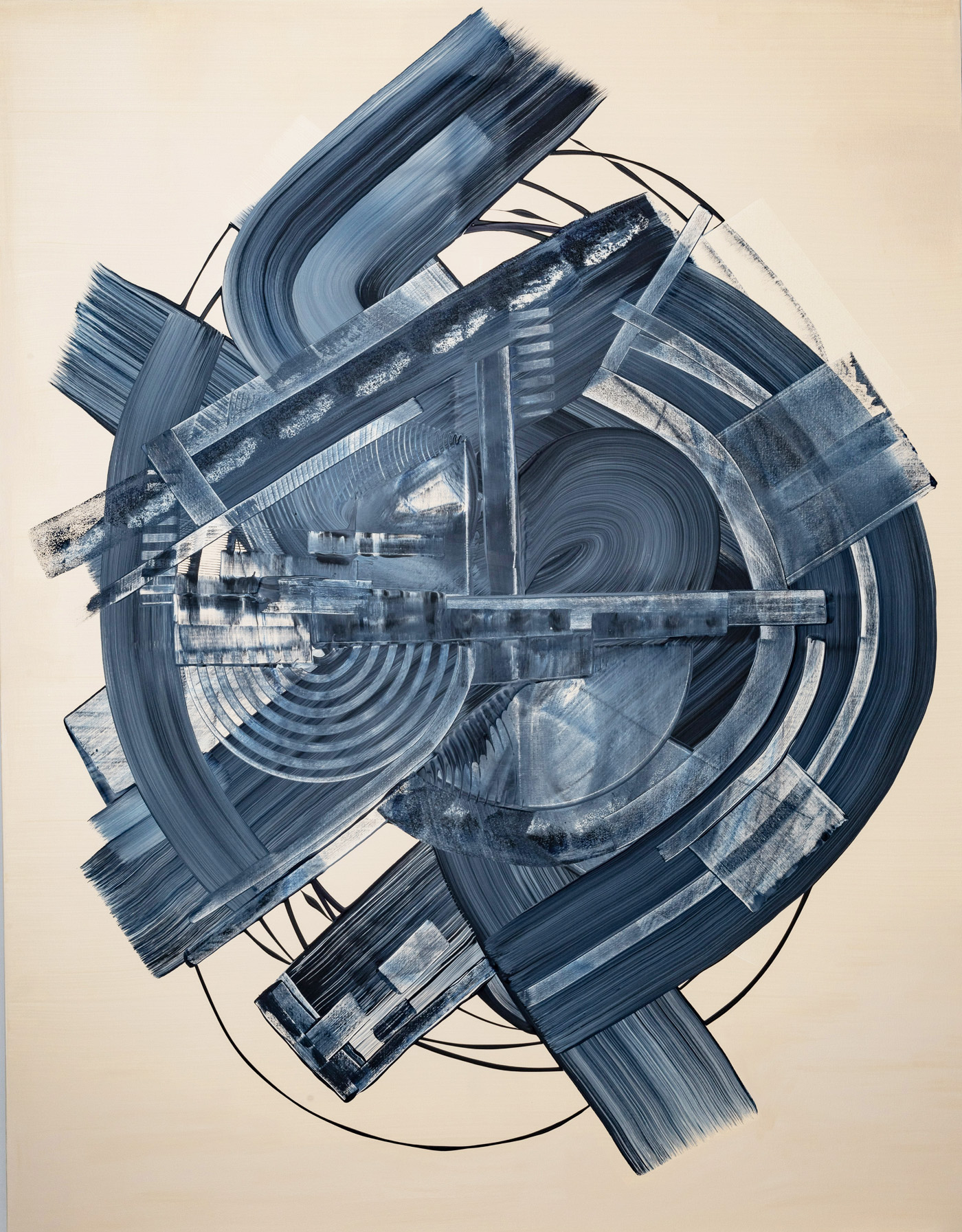 Insubstantial, peinture abstraite, Acrylique sur toile de lin, 146 x 114 cm, 2021, Jean Marc Larhantec