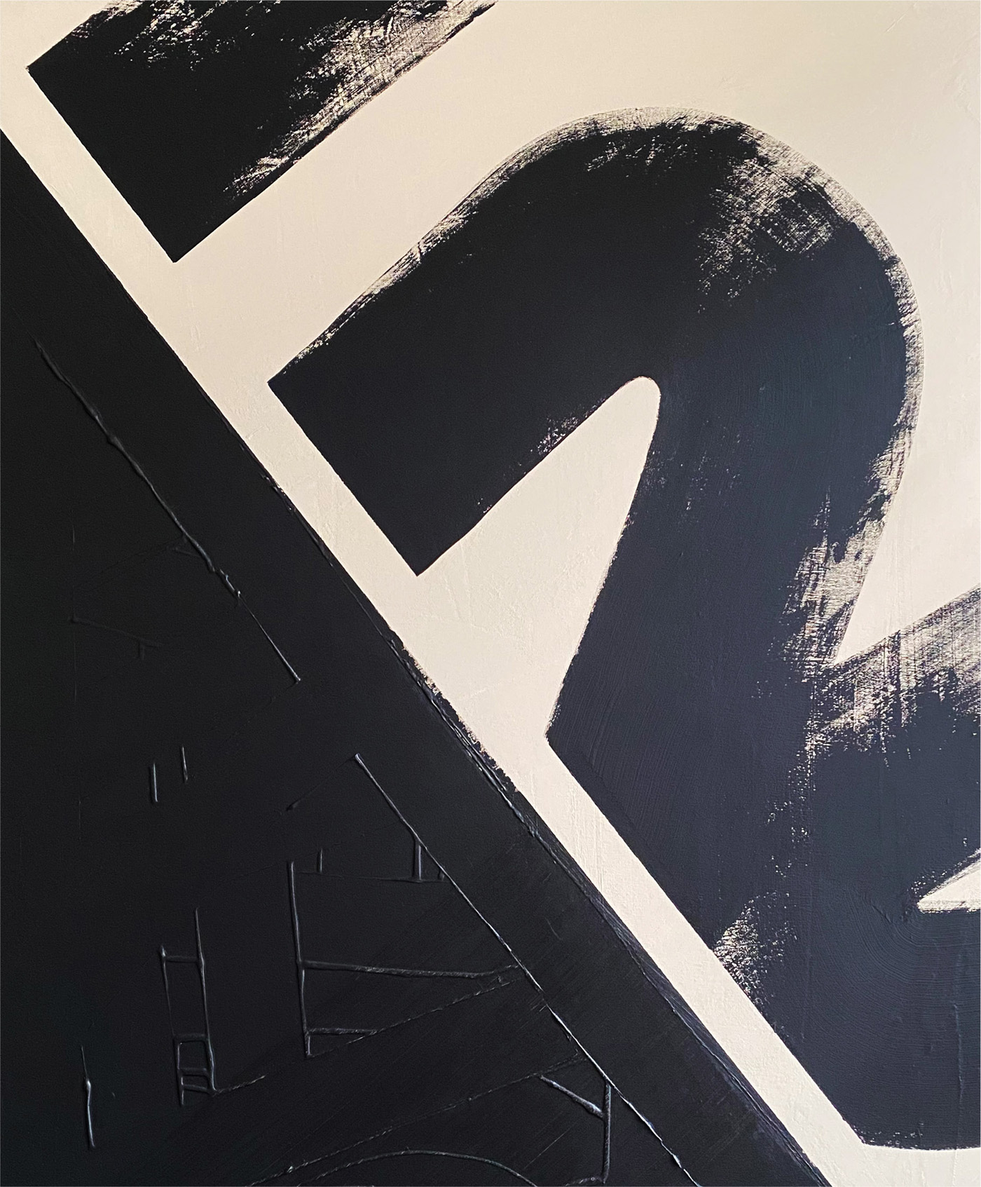 Am I ?, peinture abstraite, Acrylique et médiums sur toile de lin, 120 x 100 cm, 2018, Jean Marc Larhantec